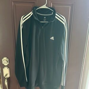 Adidas Black Jacket with White Accents
